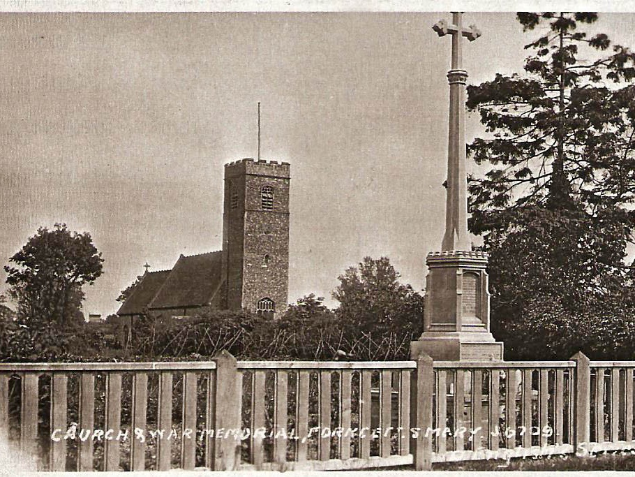 1a. The War Memorial in earlier days - a postcard from around 1935 perhaps